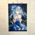 ホロライブ VTuber 雪花ラミィ 活動一周年記念 雪花ラミィ B2タペストリー