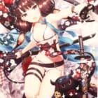 でぶねこ (我美蘭) C97 Fate 葛飾北斎 B2タペストリー