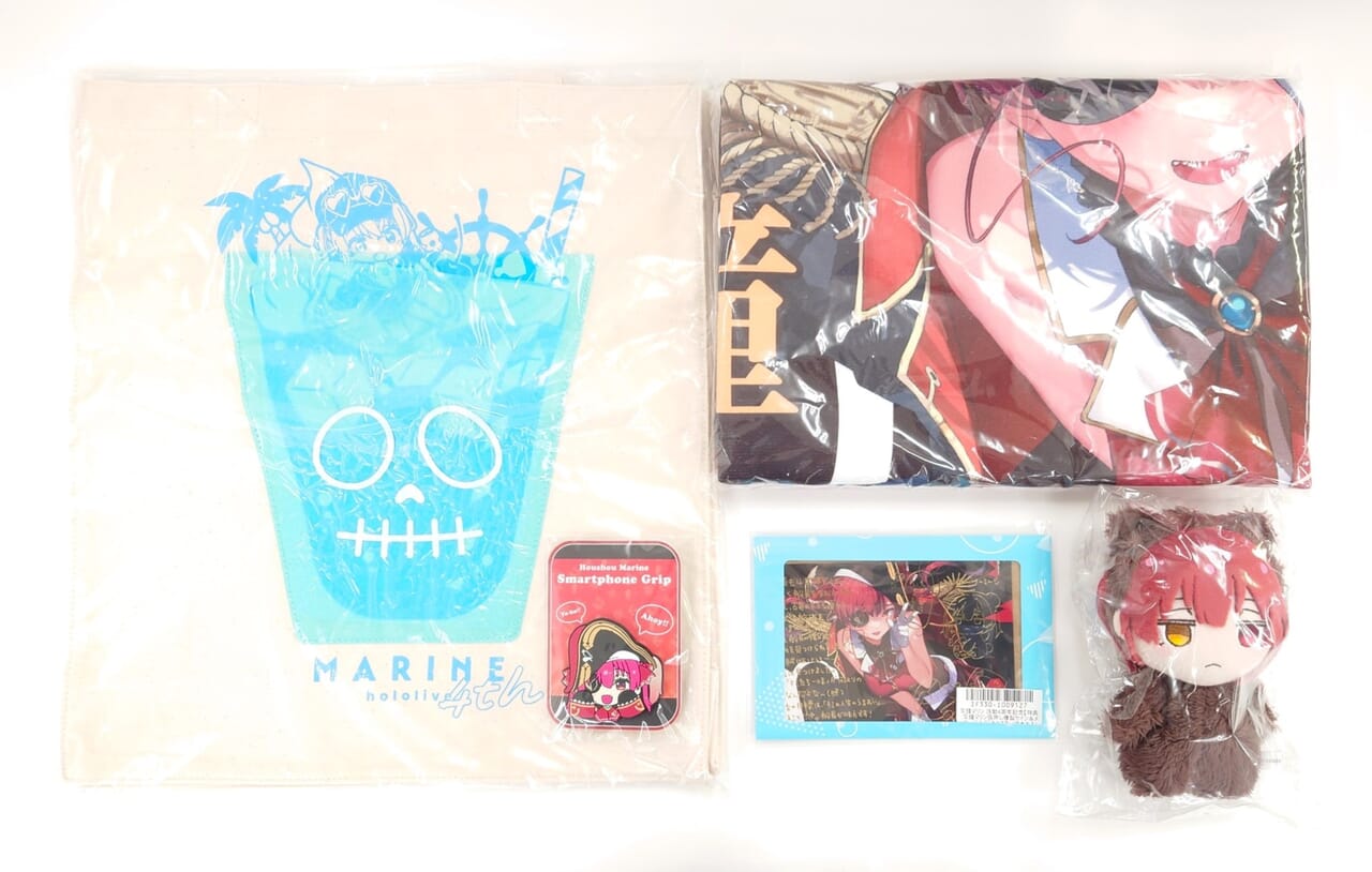 宝鐘マリン 活動4周年記念 ビッグタオル　未開封 宝鐘マリン 活動4周年記念 ビッグタオル 未開封 ホロライブ 宝鐘マリン