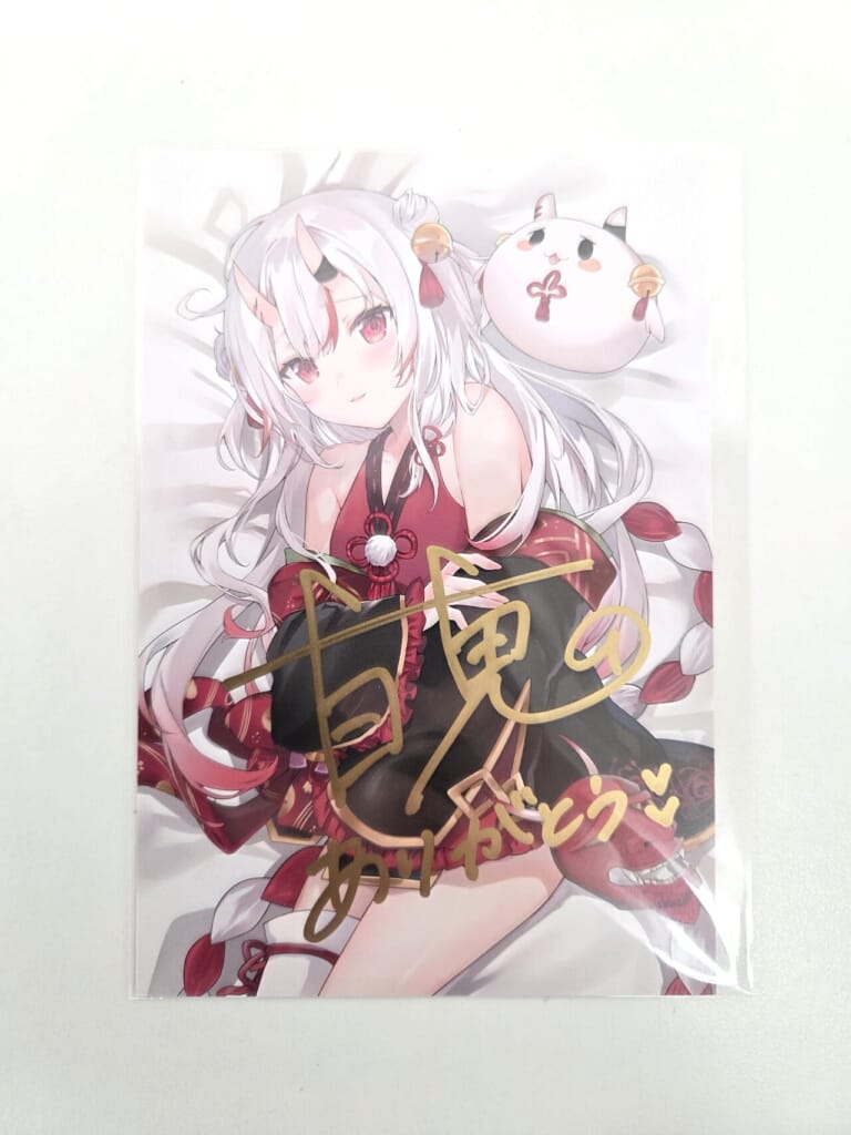 ホロライブ VTuber 百鬼あやめ 活動三周年記念フルセット 数量限定ver. 特典 直筆サイン入り 「ななかぐら先生描き下ろし ポストカード」