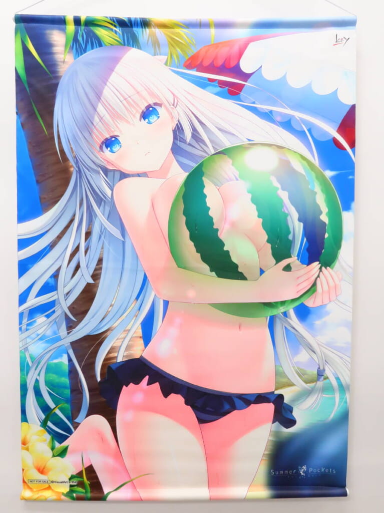 Summer Pockets げっちゅ屋特典 鳴瀬しろは Na-Ga先生描き下ろしB2タペストリー