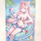 こよママ渾身の夏こよ！博衣こより C104 B2タペストリーを買取🌴✨