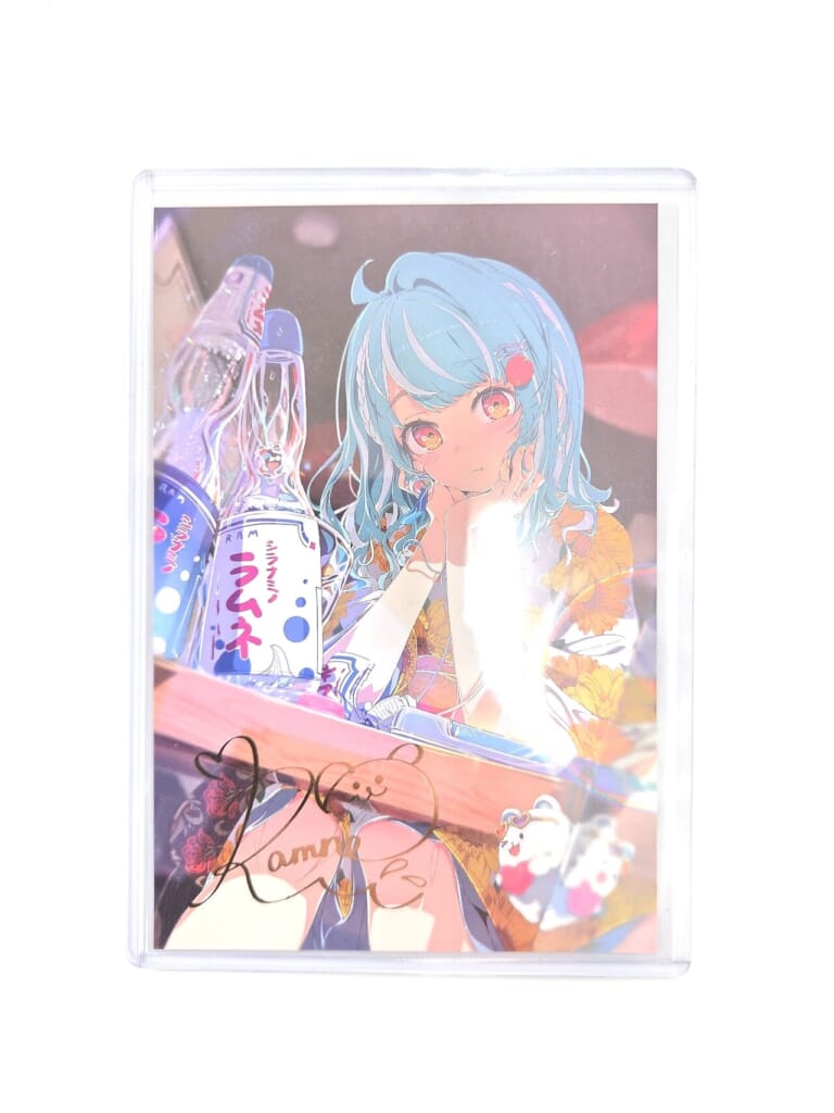ぶいすぽっ！ VTuber 白波らむね 2周年記念2024 2周年記念グッズセット セット限定特典 複製箔押しサイン入りポストカード