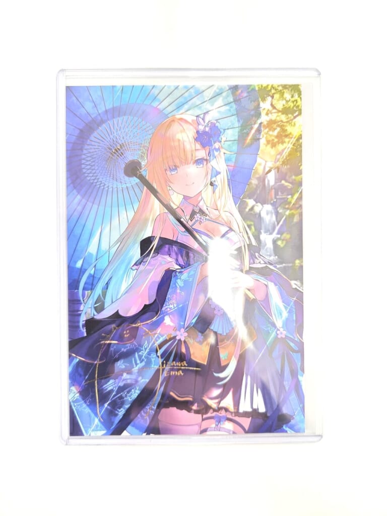 ぶいすぽっ！ VTuber 藍沢エマ 2周年記念2023 2周年グッズセット セット限定特典 複製箔押しサイン入りポストカード