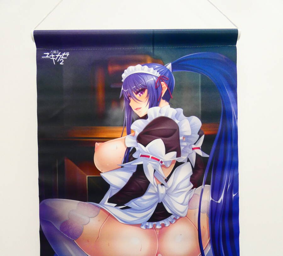 対魔忍ユキカゼ 2 とらのあな特典 秋山凜子 描き下ろしA3サイズWスエードタペストリー//