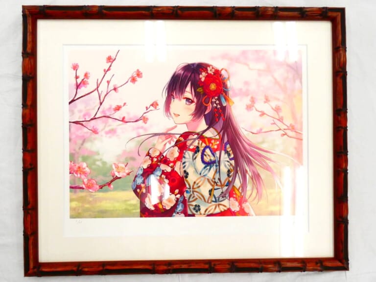 アールビバン 版画 フカヒレ 「紅冬至」