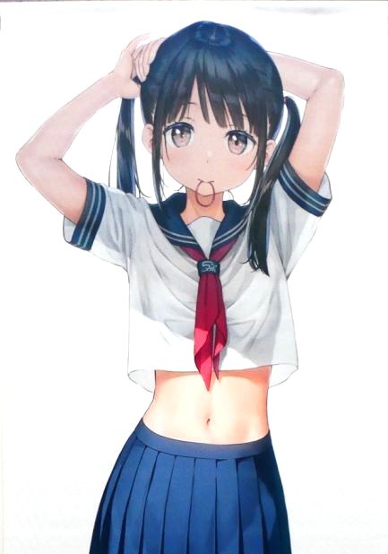 カントク GAKAKUコレクション「セーラー服のまんなか」等身大タペストリー（アップ）