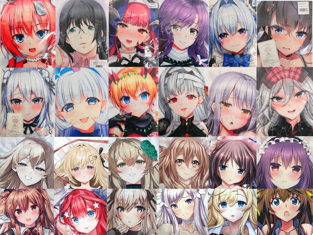 お売りいただいた未開封・中古抱き枕カバーの一部